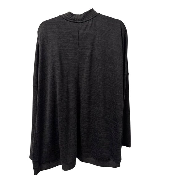 90 Degree by Reflex Gray Open-Front Cardigan Sweater With Pockets Sz 2X - Picture 10 of 12